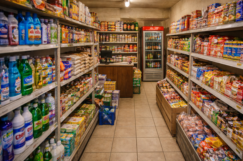 Cliente escolhendo carnes em açougue de bairro
