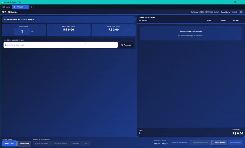 Fluxo do Programa de Caixa